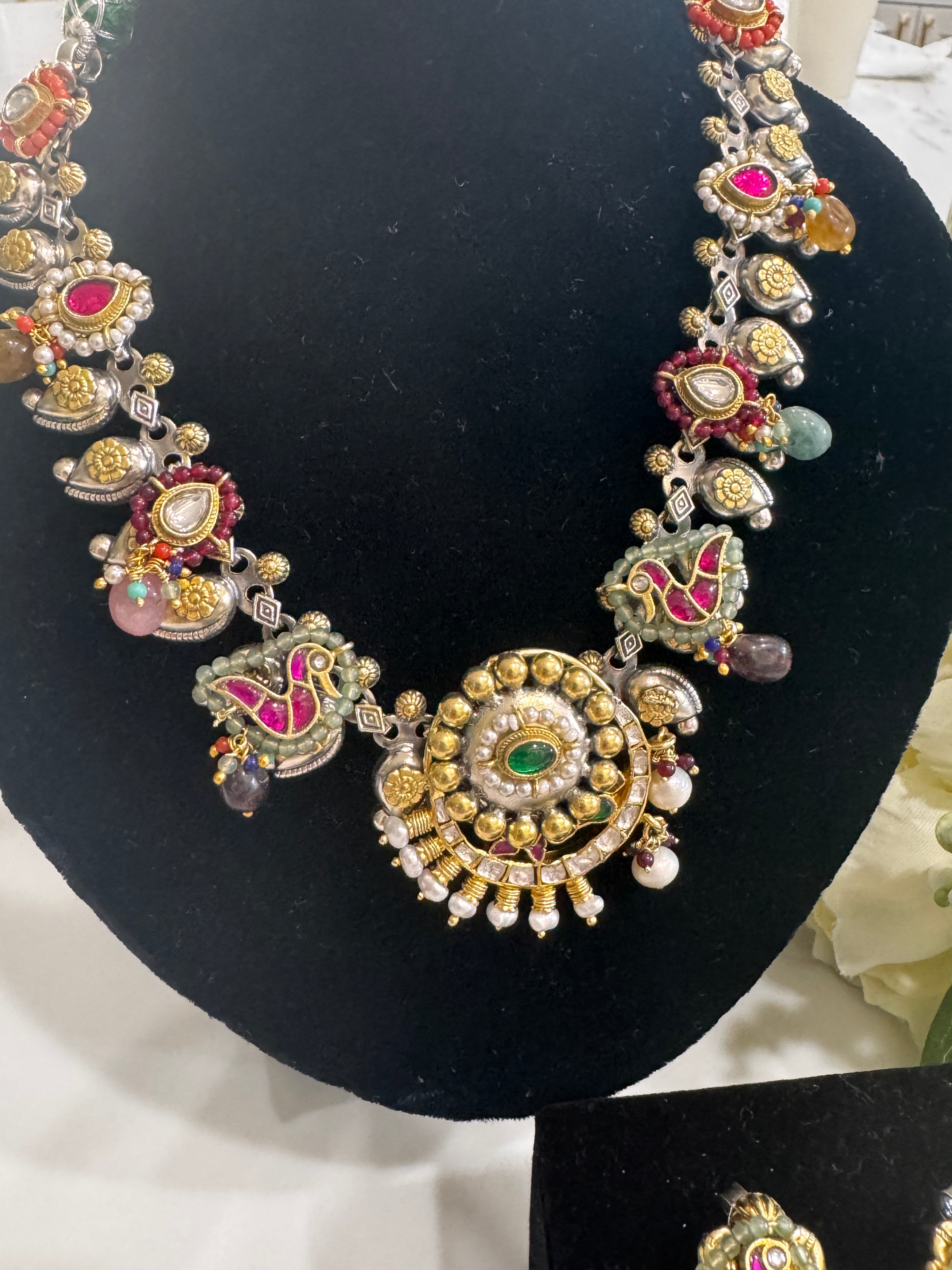 92.5 Silver Dual Tone Fusion Necklace
