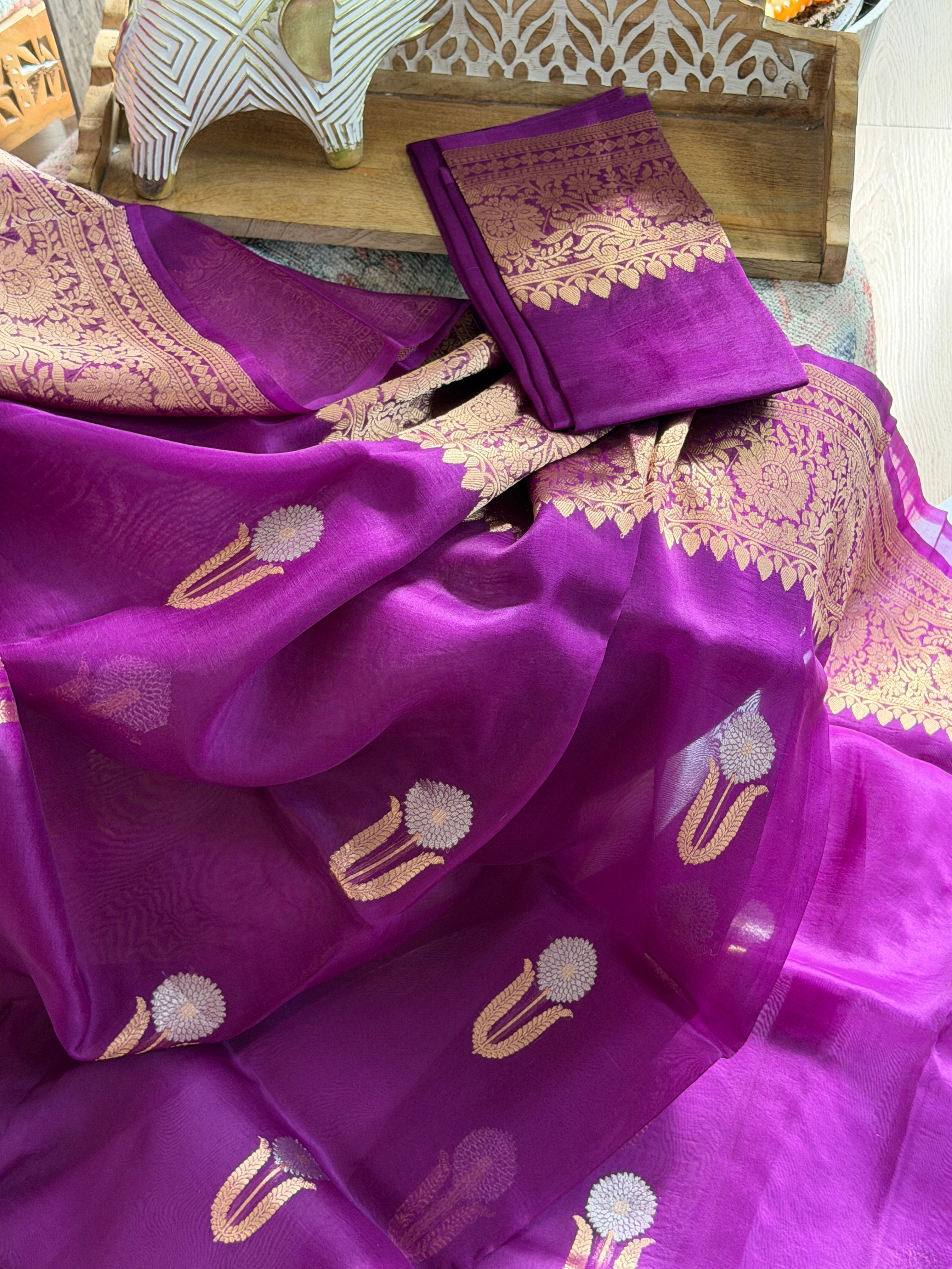 Banarasi Kora Organza Silk Saree