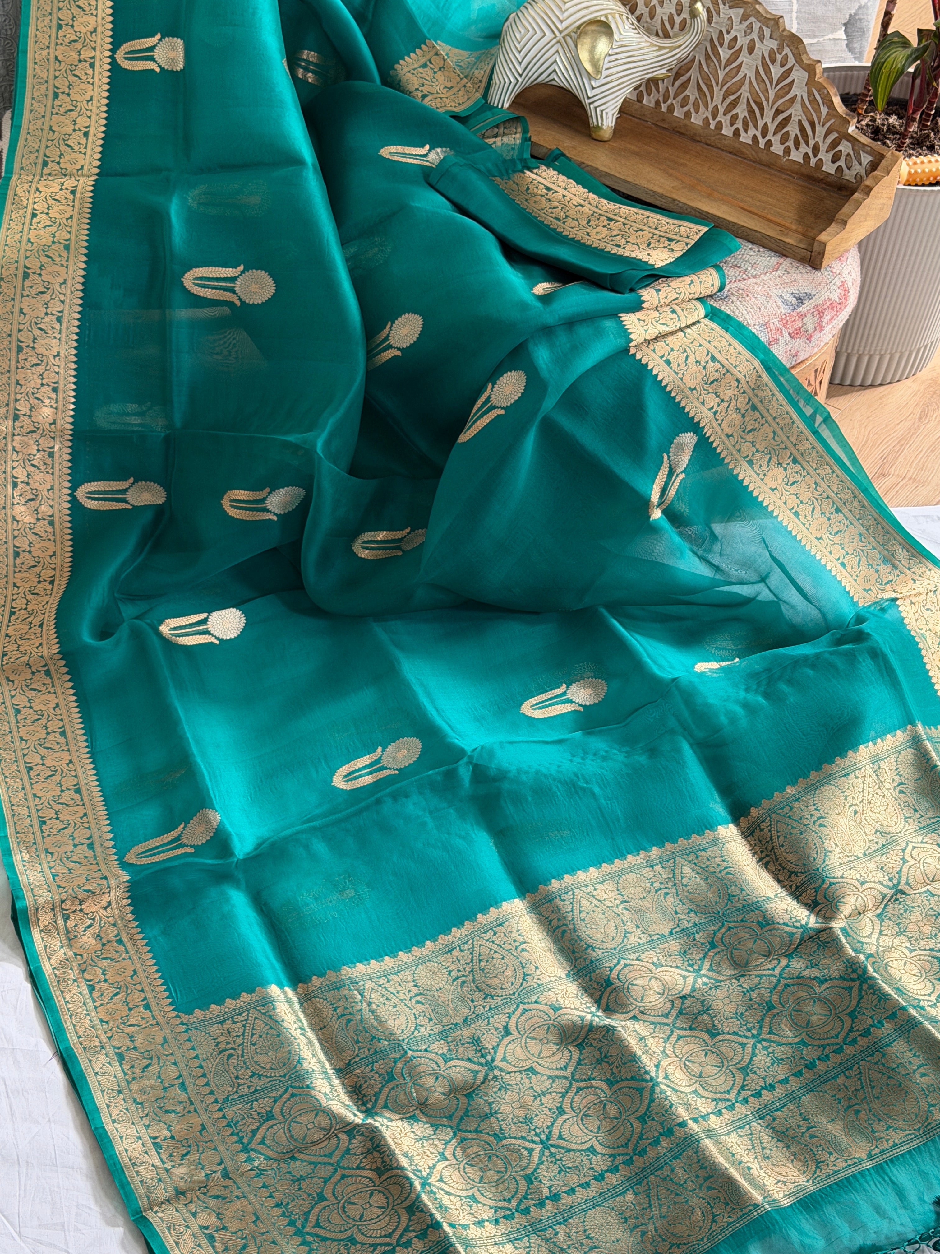 Banarasi Kora Organza Silk Saree