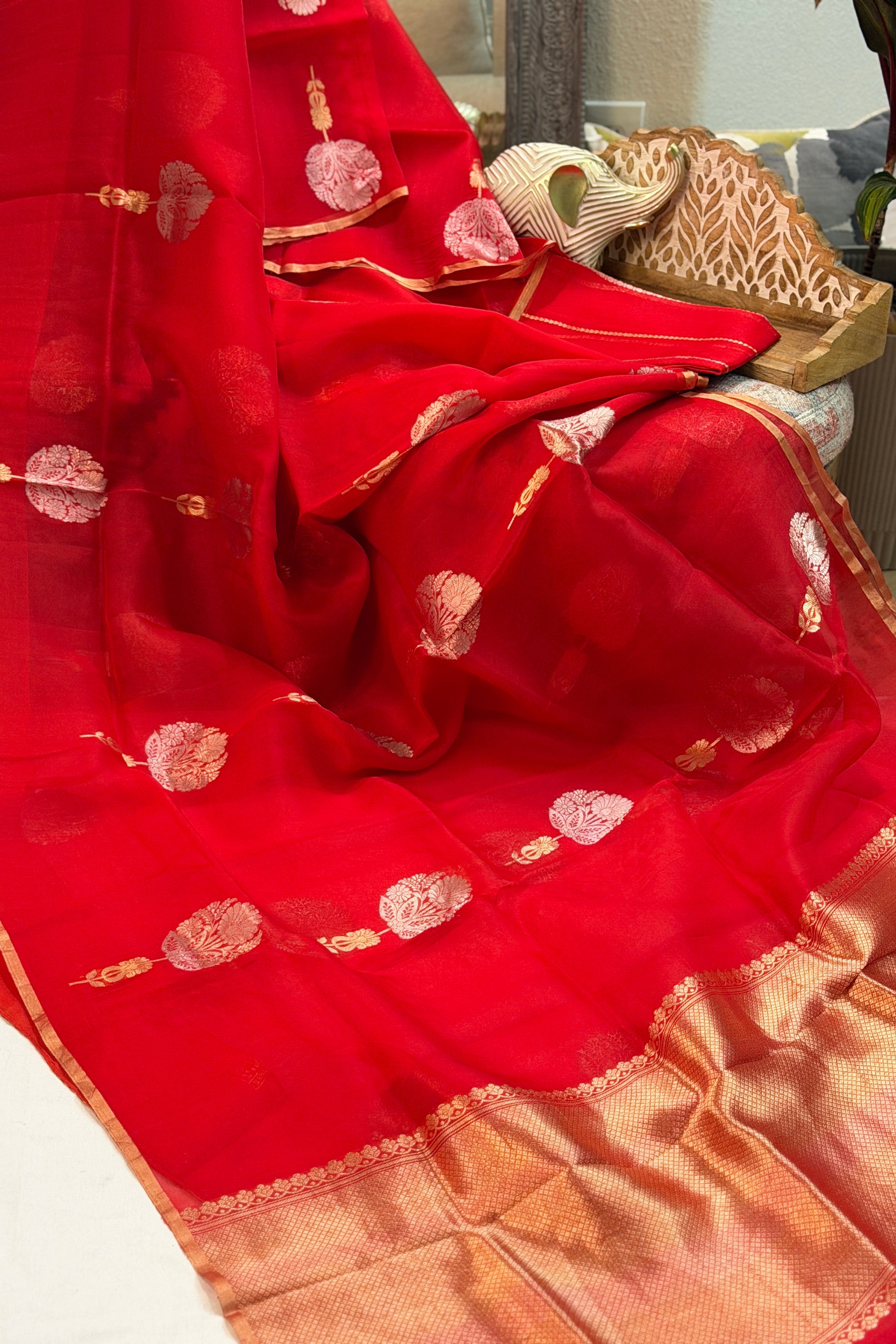 Banarasi Kora Organza Silk Saree