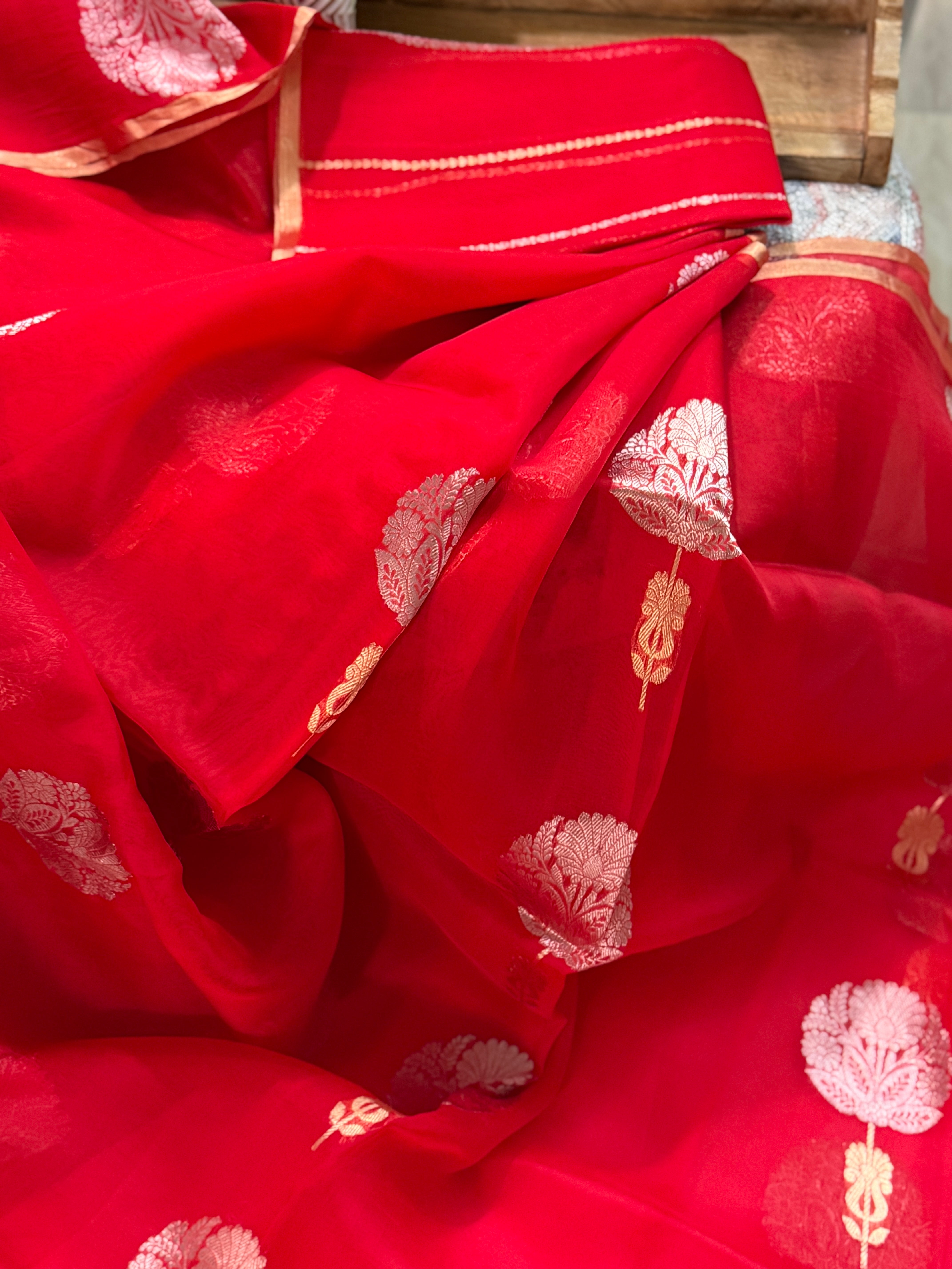 Banarasi Kora Organza Silk Saree