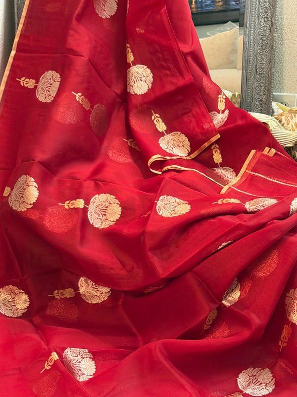 Banarasi Kora Organza Silk Saree