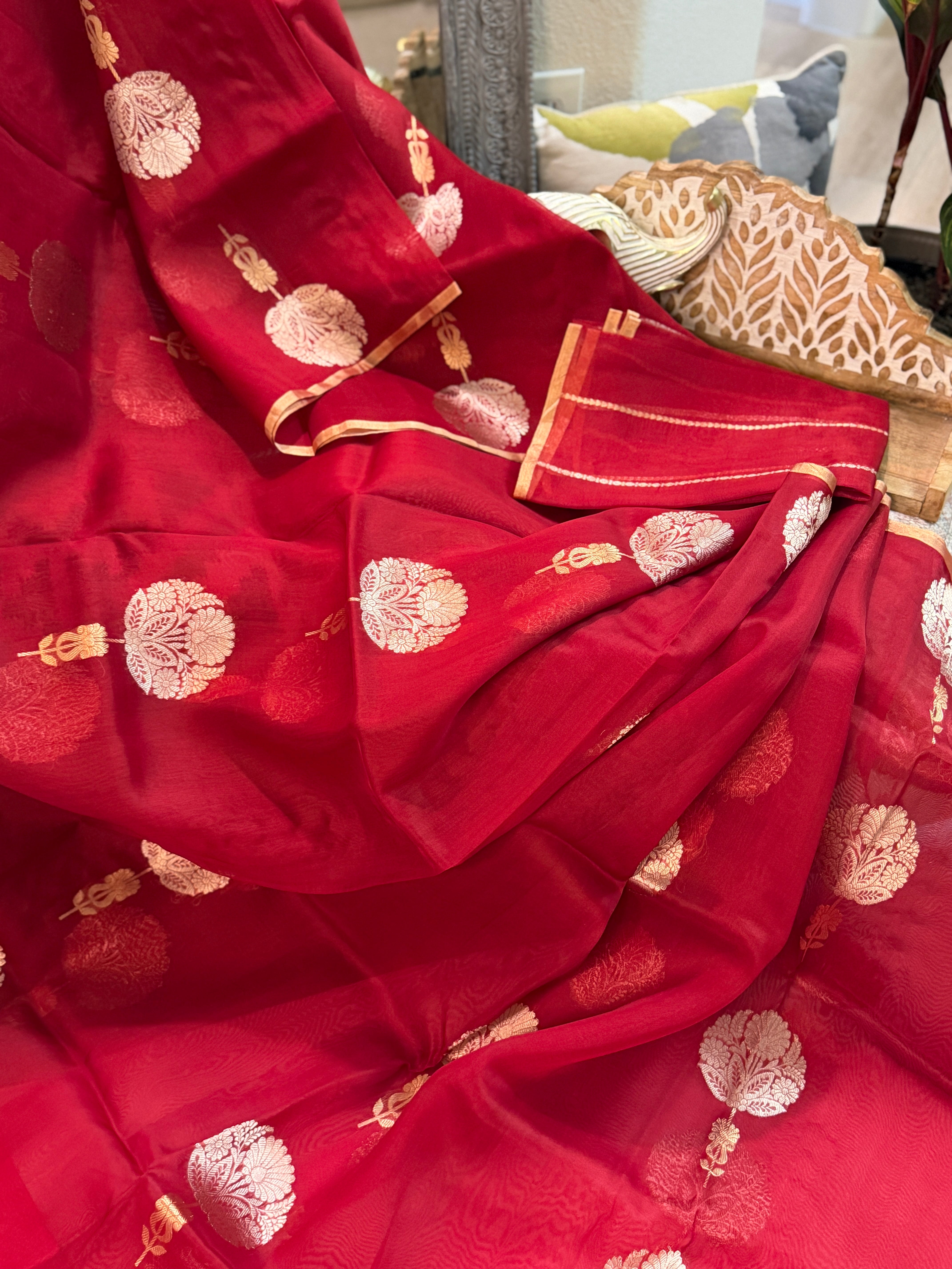 Banarasi Kora Organza Silk Saree