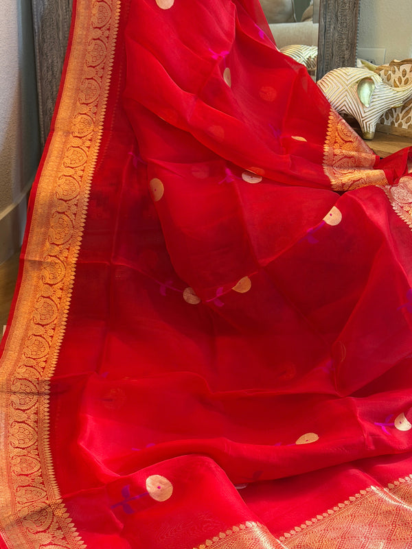 Banarasi Kora Organza Silk Saree