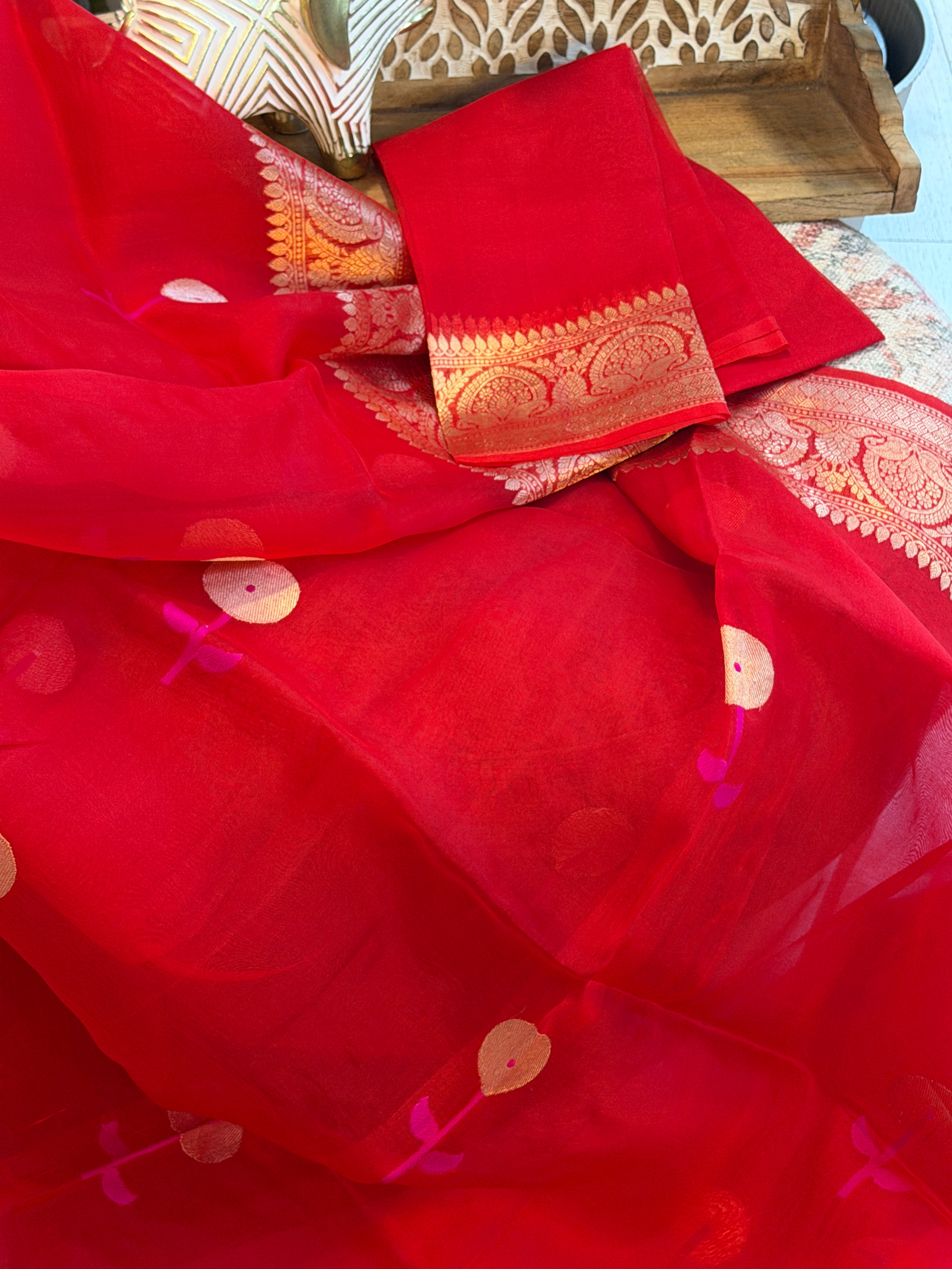 Banarasi Kora Organza Silk Saree