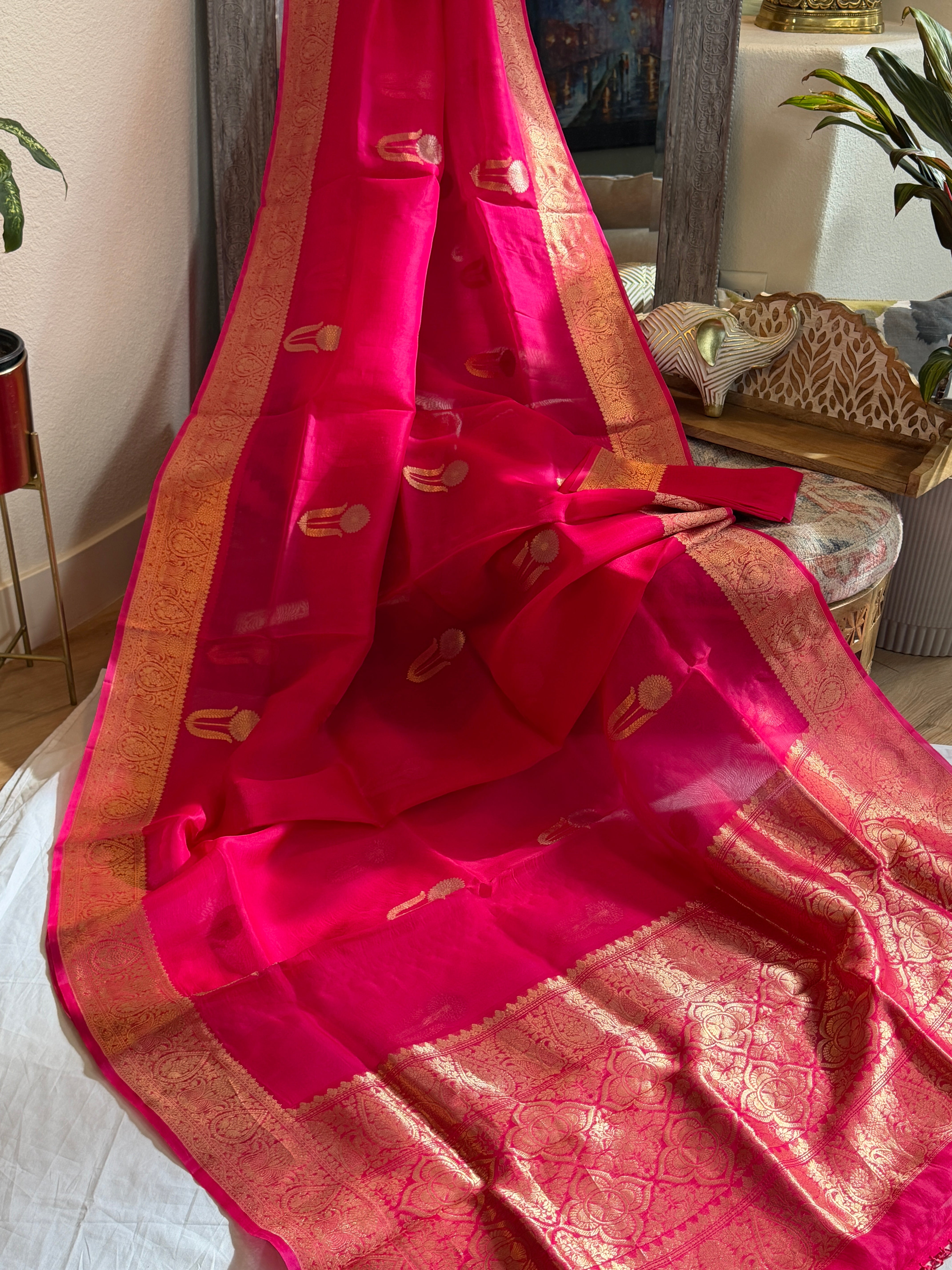 Banarasi Kora Organza Silk Saree