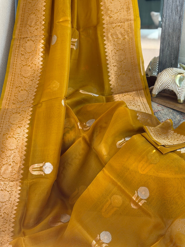 Banarasi Kora Organza Silk Saree