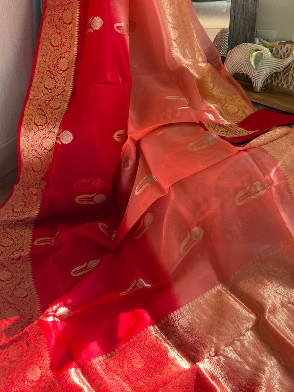 Banarasi Kora Organza Silk Saree