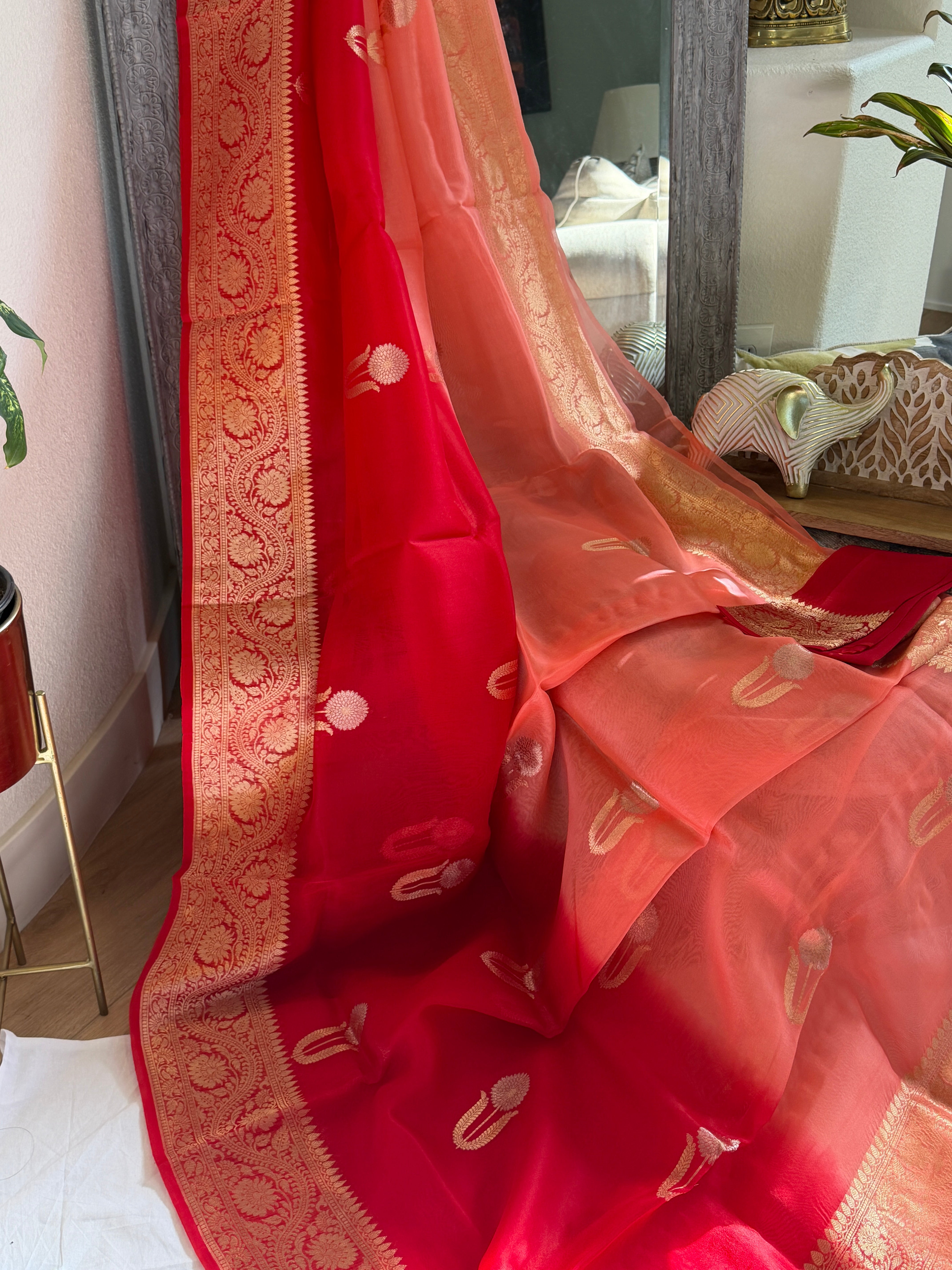 Banarasi Kora Organza Silk Saree