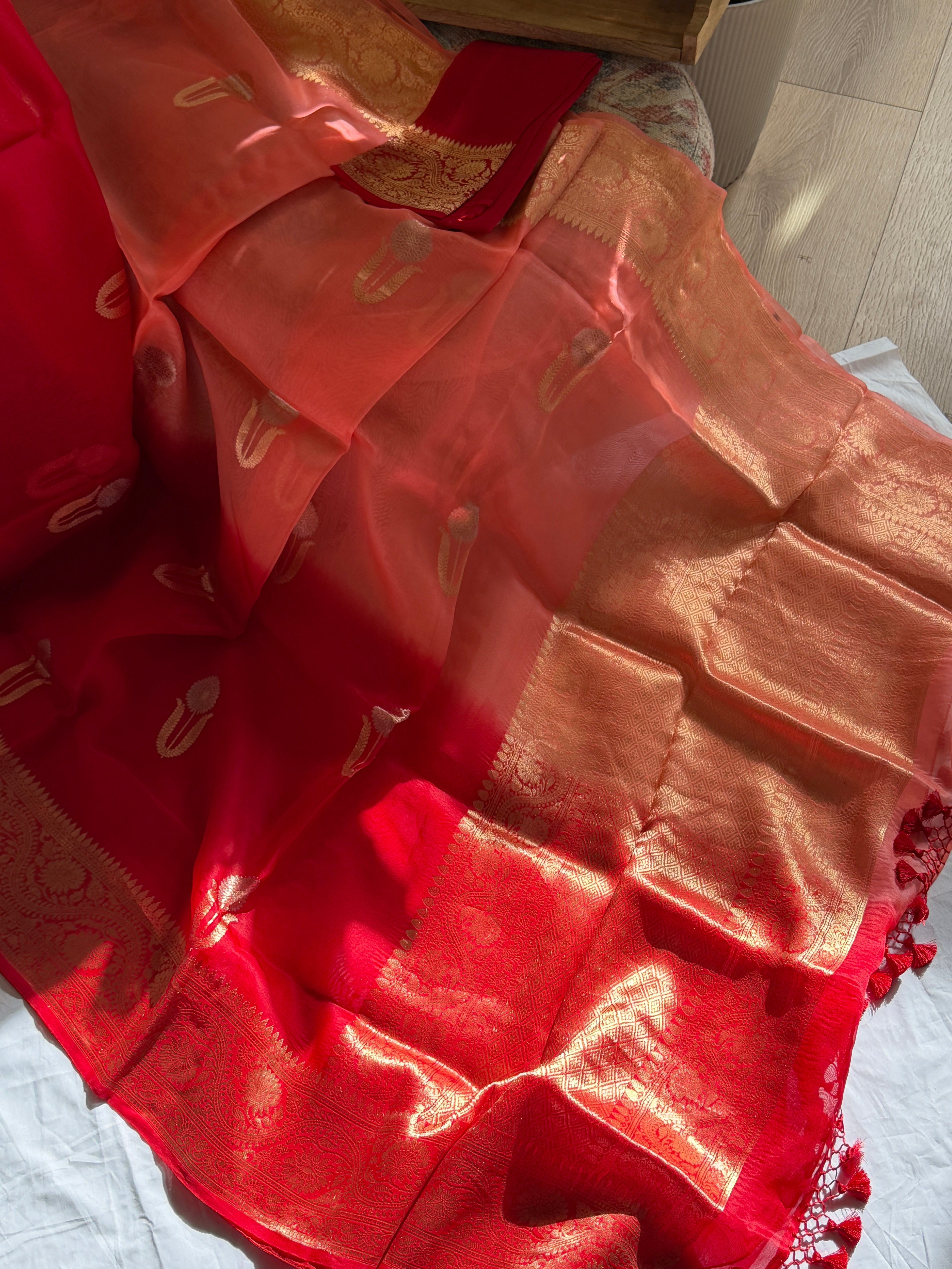 Banarasi Kora Organza Silk Saree