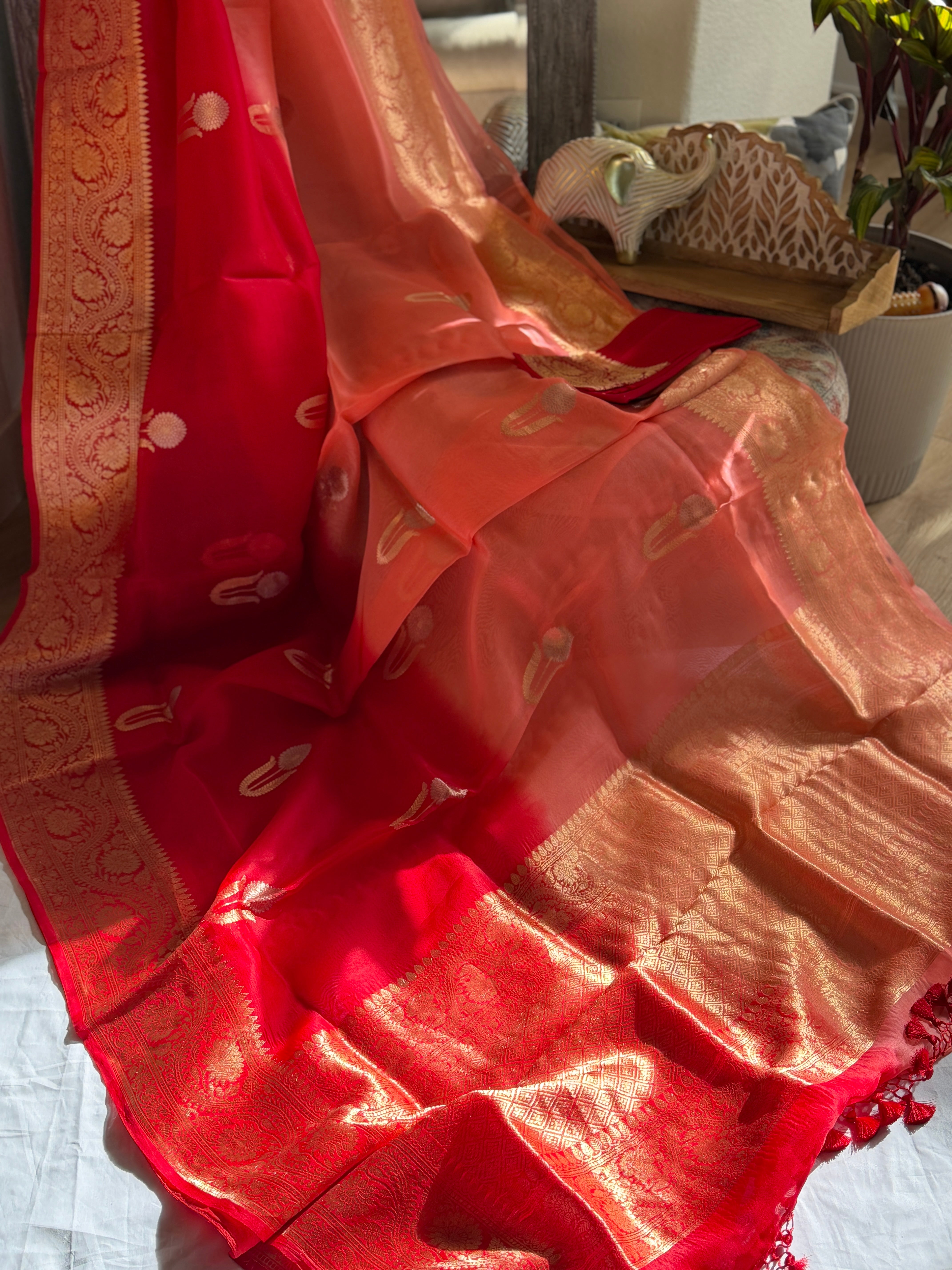 Banarasi Kora Organza Silk Saree