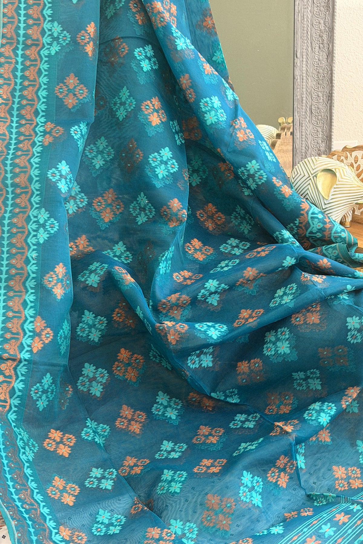 Jamdani Cotton Silk Saree