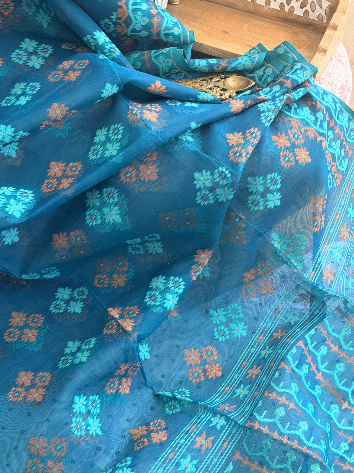 Jamdani Cotton Silk Saree