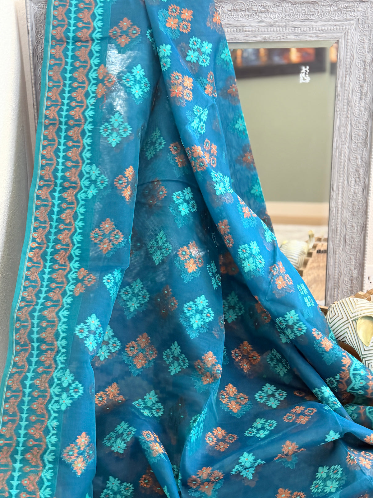 Jamdani Cotton Silk Saree