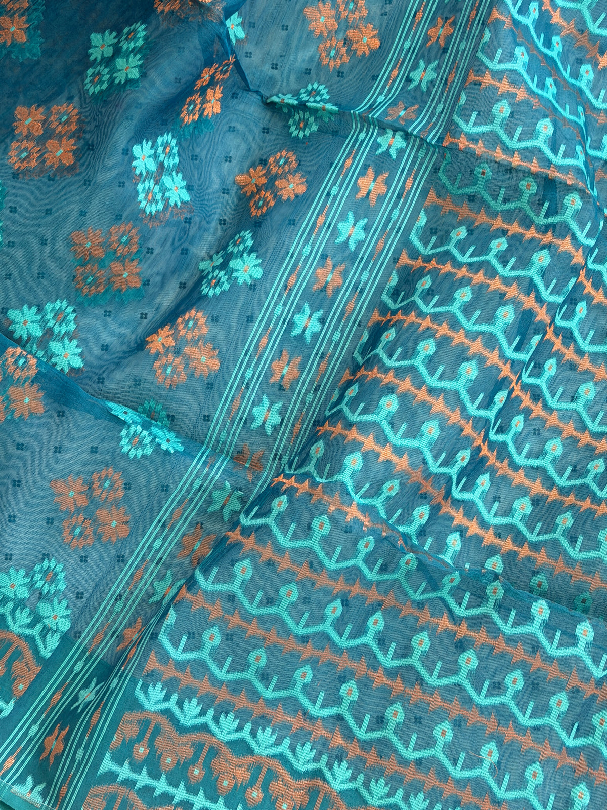 Jamdani Cotton Silk Saree