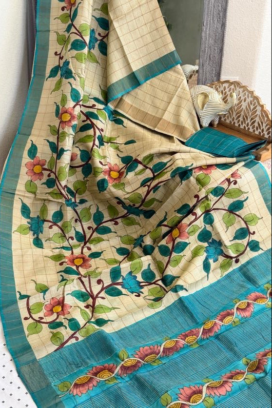Bisnupuri Tussar Silk Saree