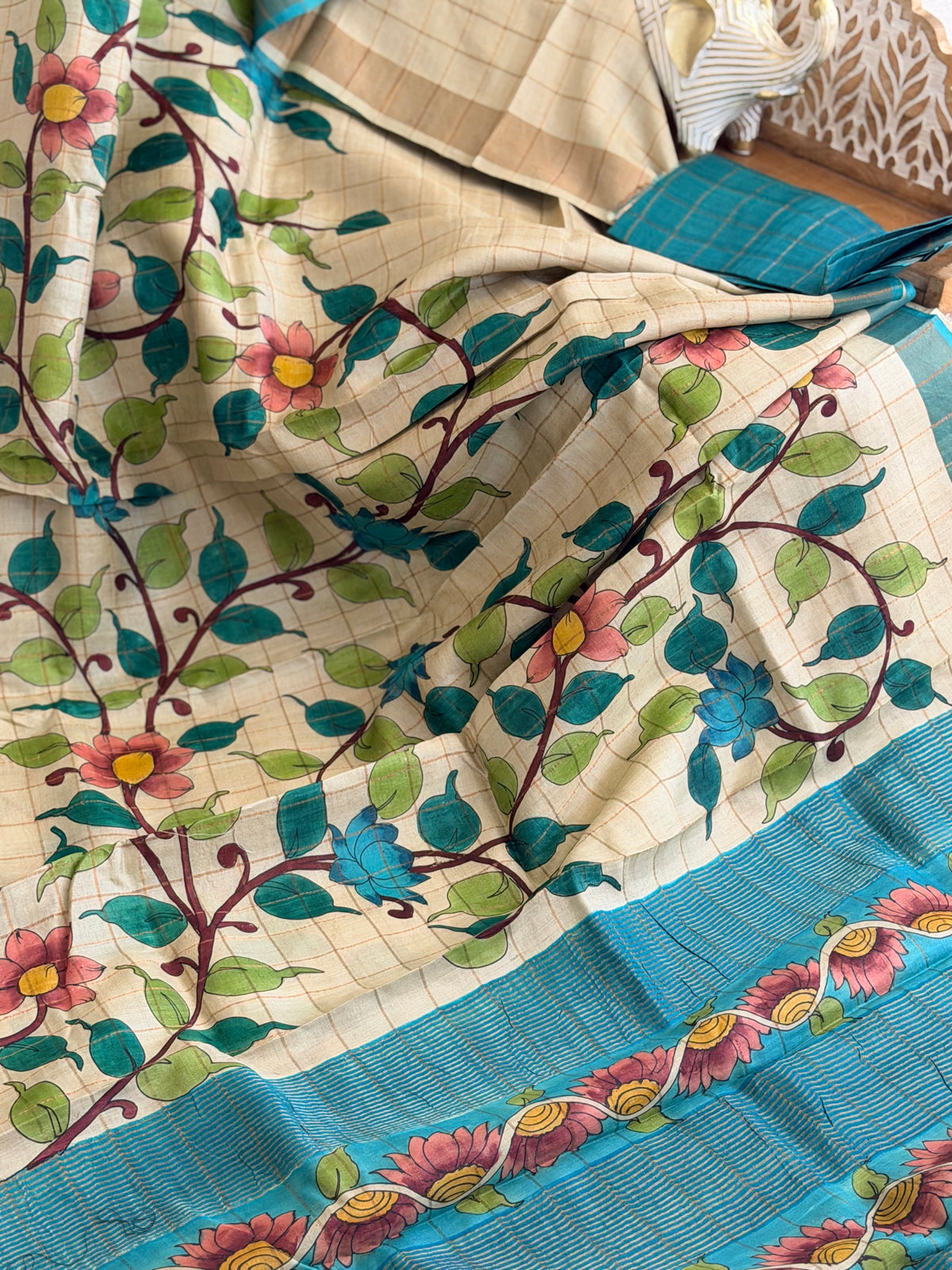 Bisnupuri Tussar Silk Saree