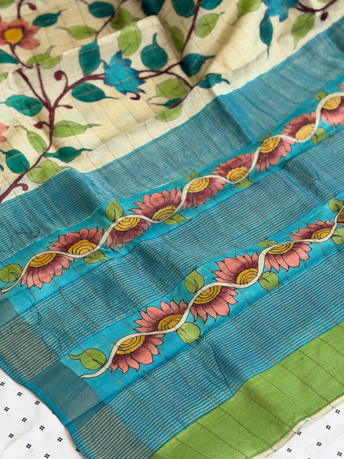 Bisnupuri Tussar Silk Saree