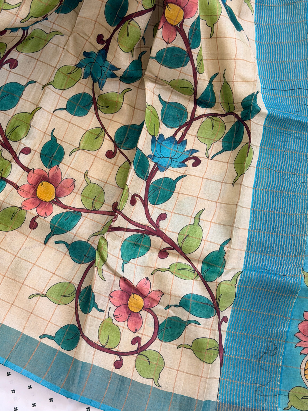 Bisnupuri Tussar Silk Saree
