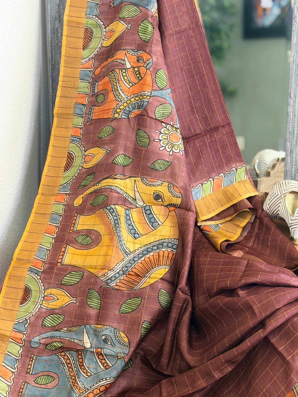 Bisnupuri Tussar Silk Saree