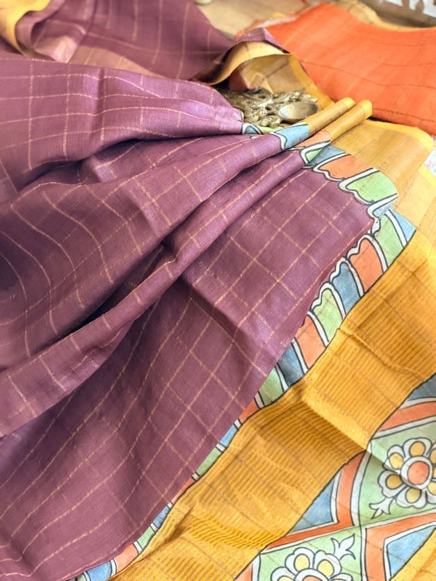 Bisnupuri Tussar Silk Saree