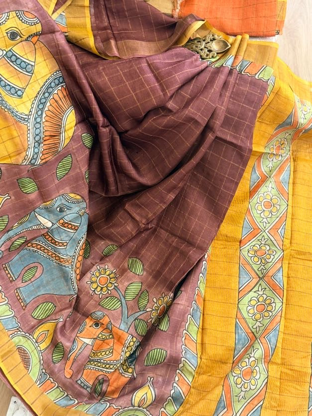 Bisnupuri Tussar Silk Saree