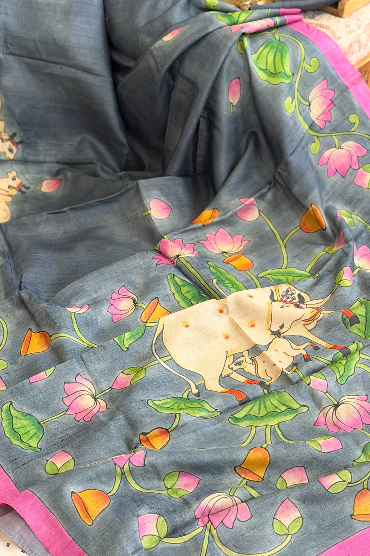 Bisnupuri Tussar Silk Saree