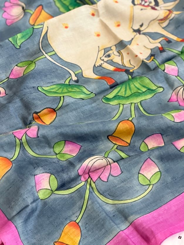 Bisnupuri Tussar Silk Saree