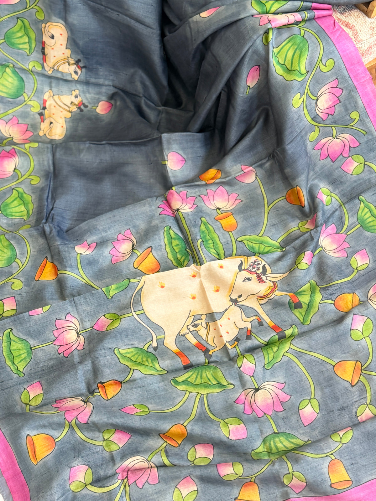 Bisnupuri Tussar Silk Saree