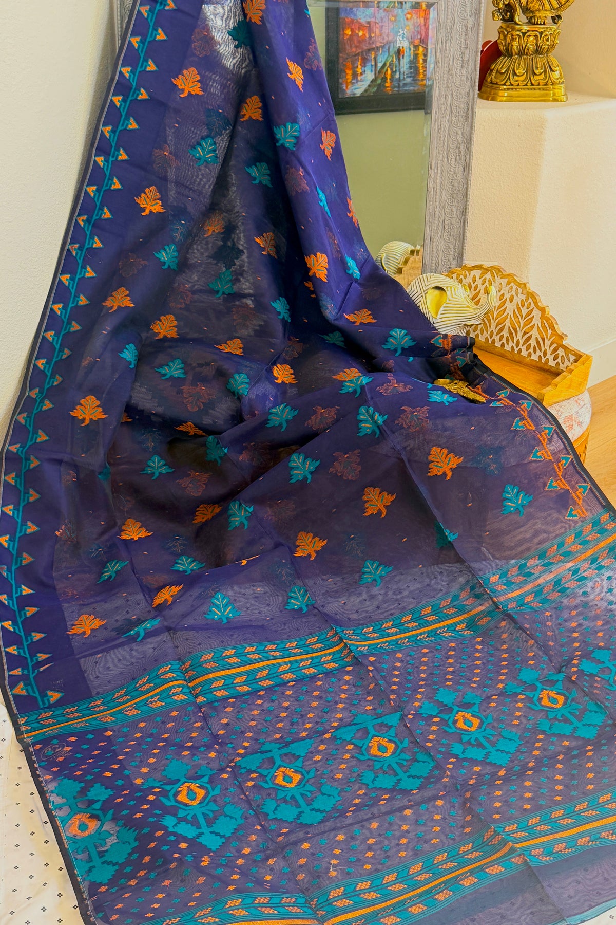Jamdani Cotton Silk Saree