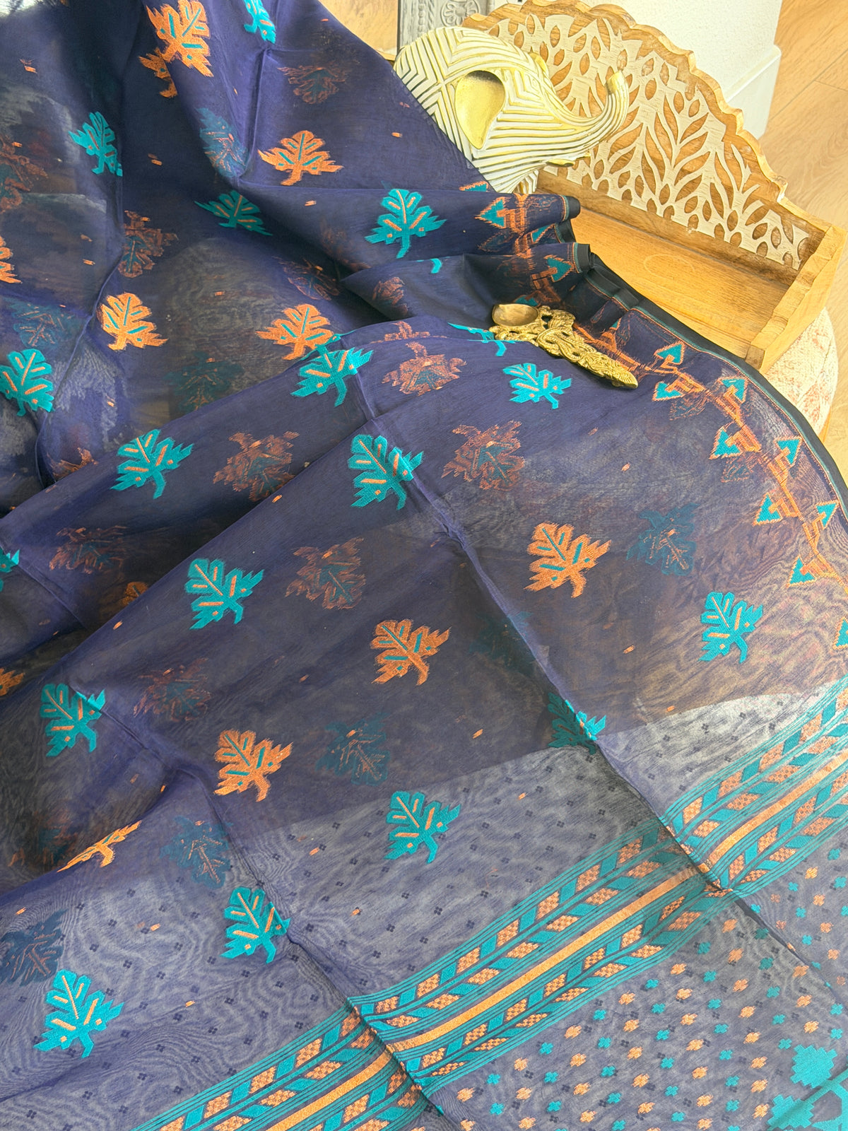Jamdani Cotton Silk Saree