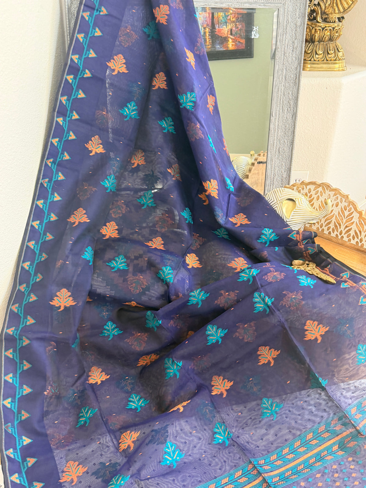 Jamdani Cotton Silk Saree