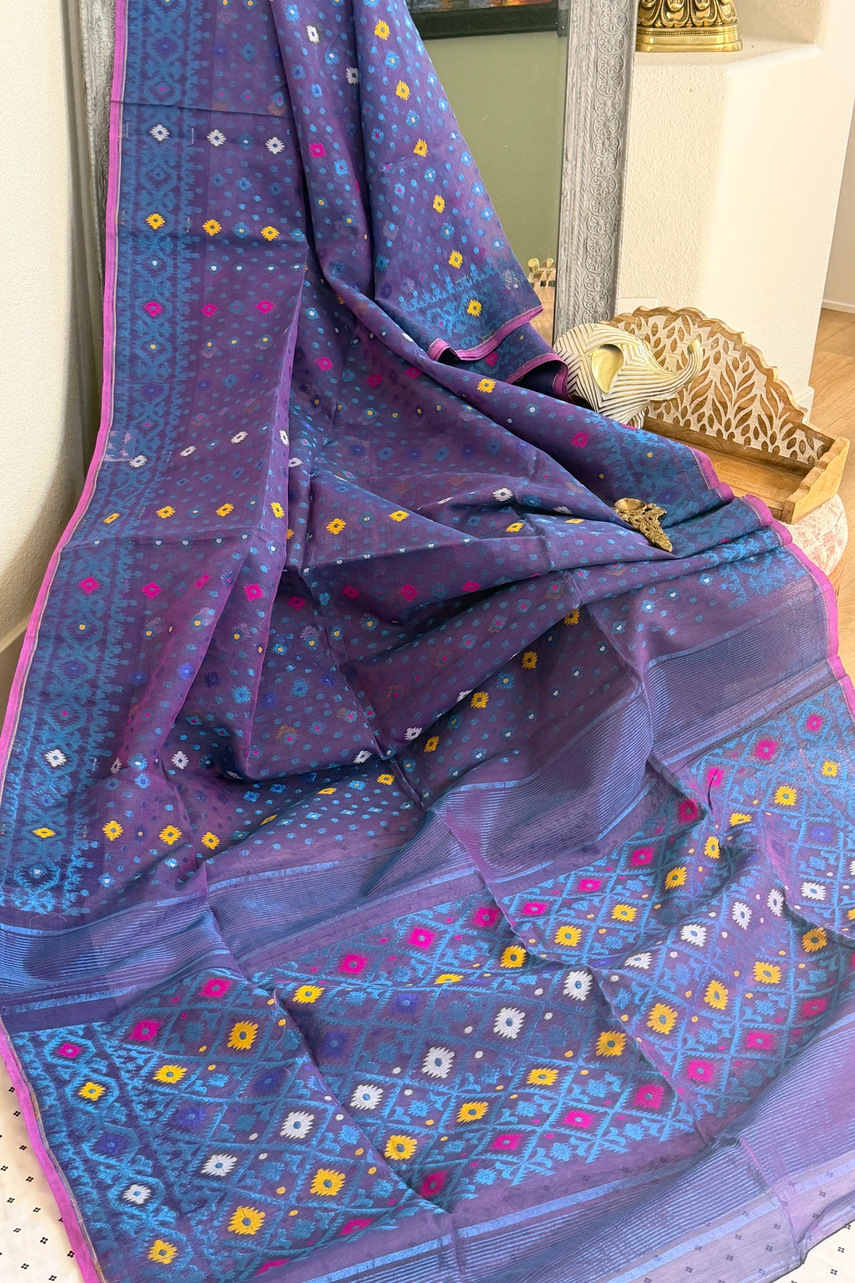 Jamdani Cotton Silk Saree