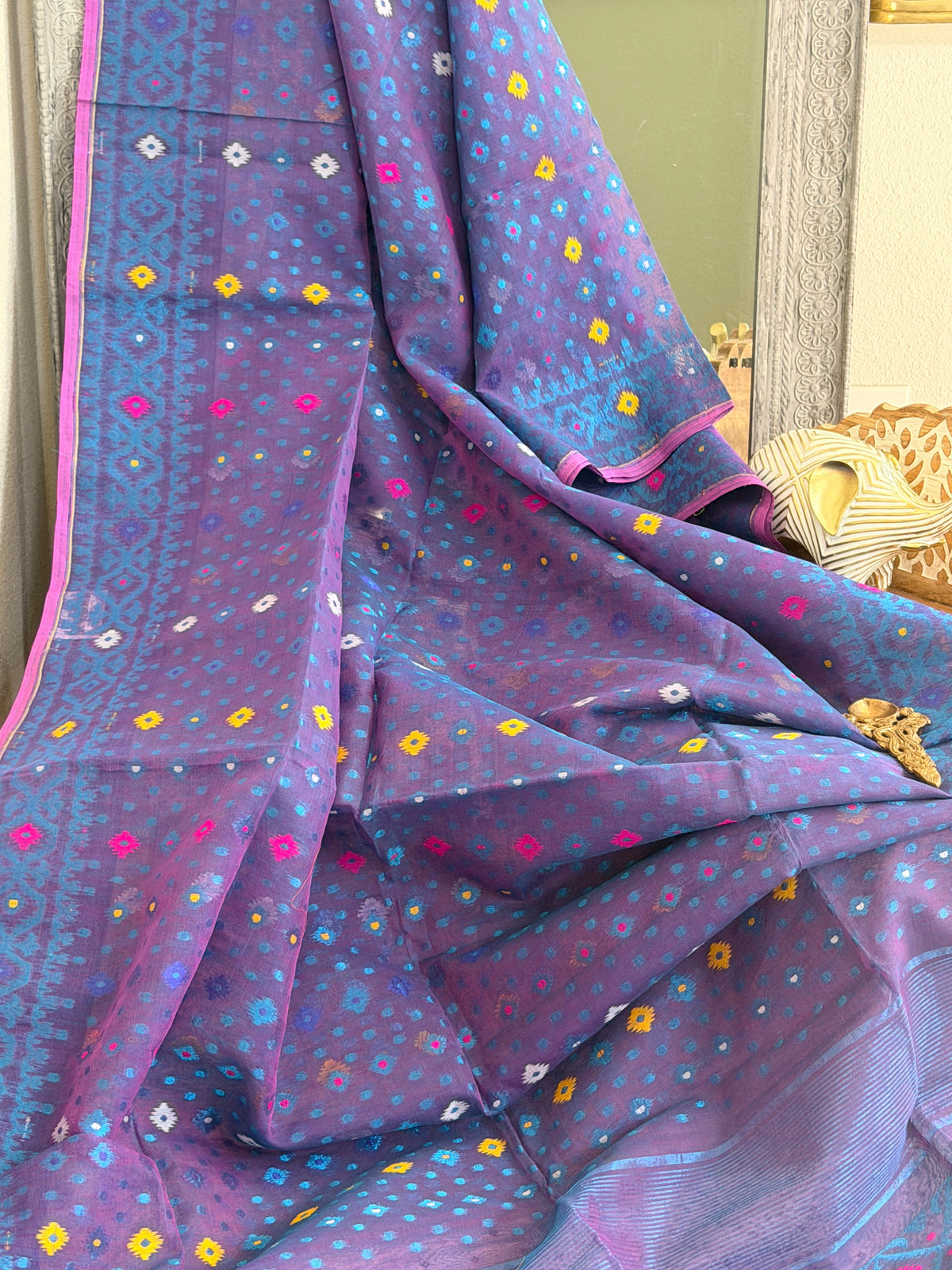 Jamdani Cotton Silk Saree