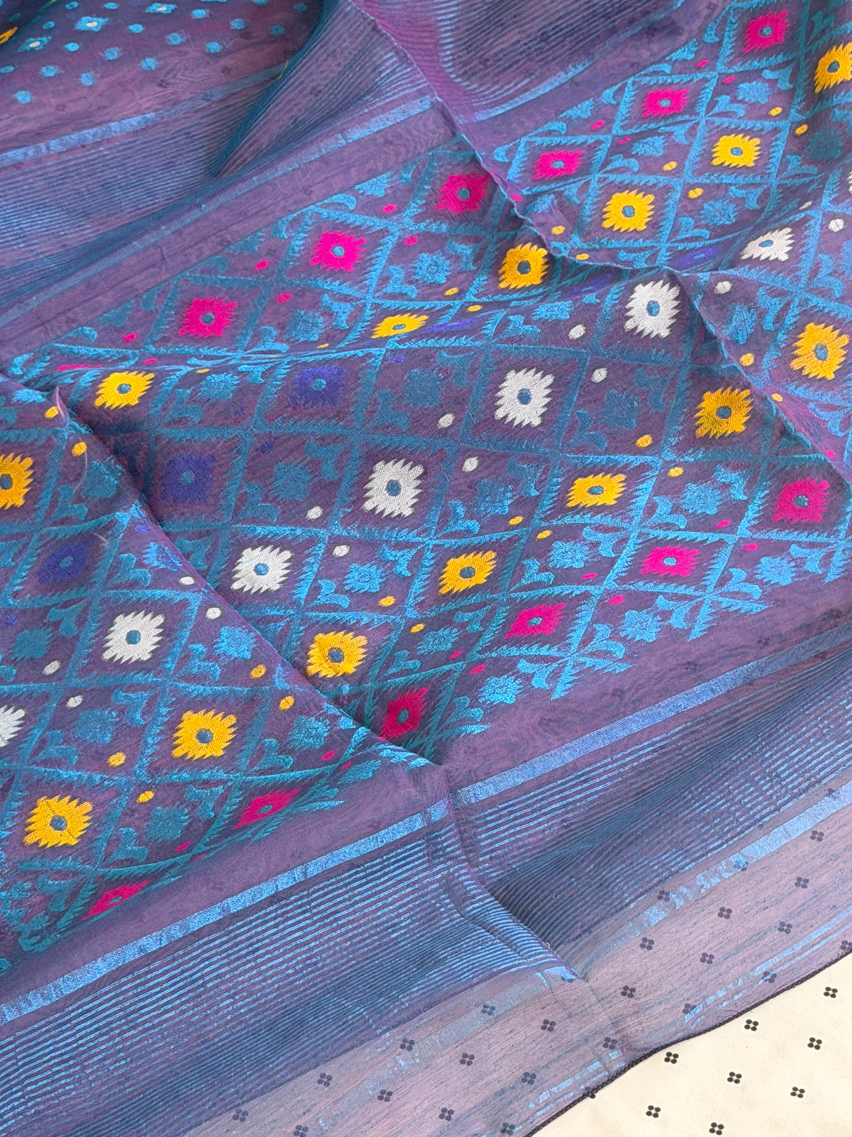 Jamdani Cotton Silk Saree