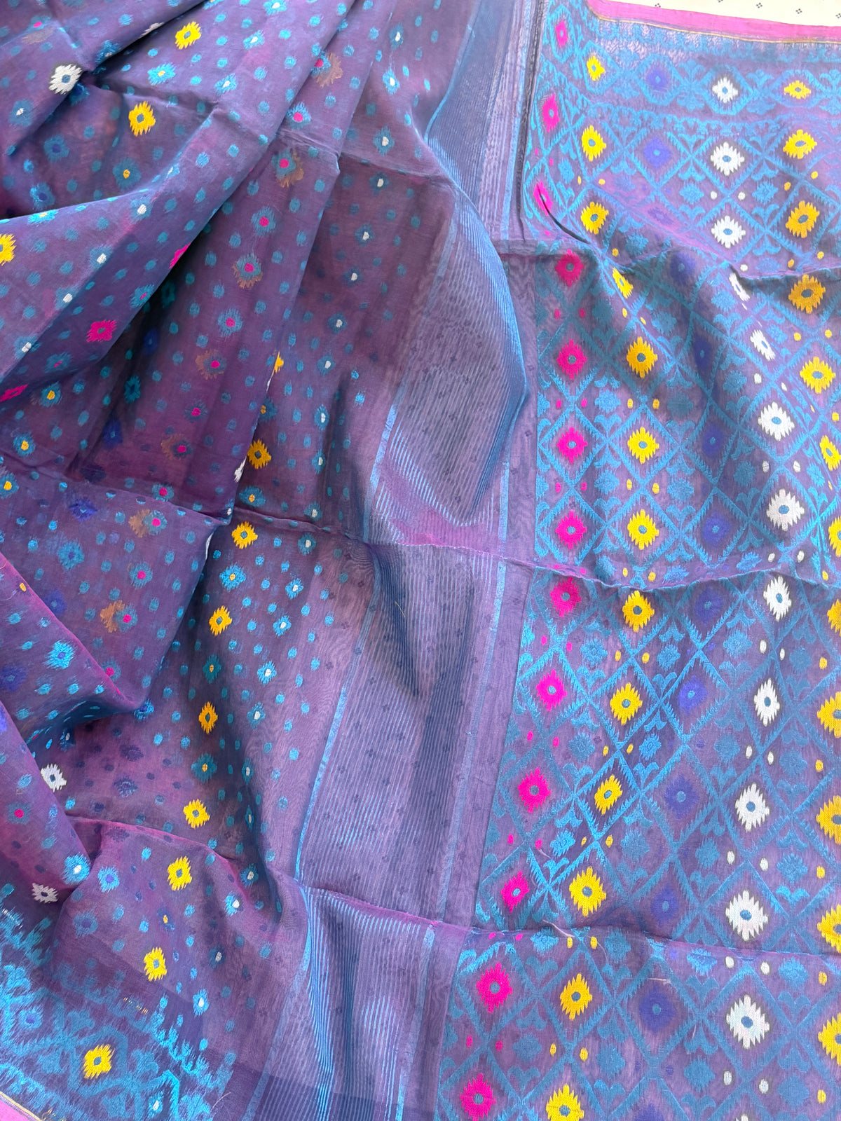 Jamdani Cotton Silk Saree