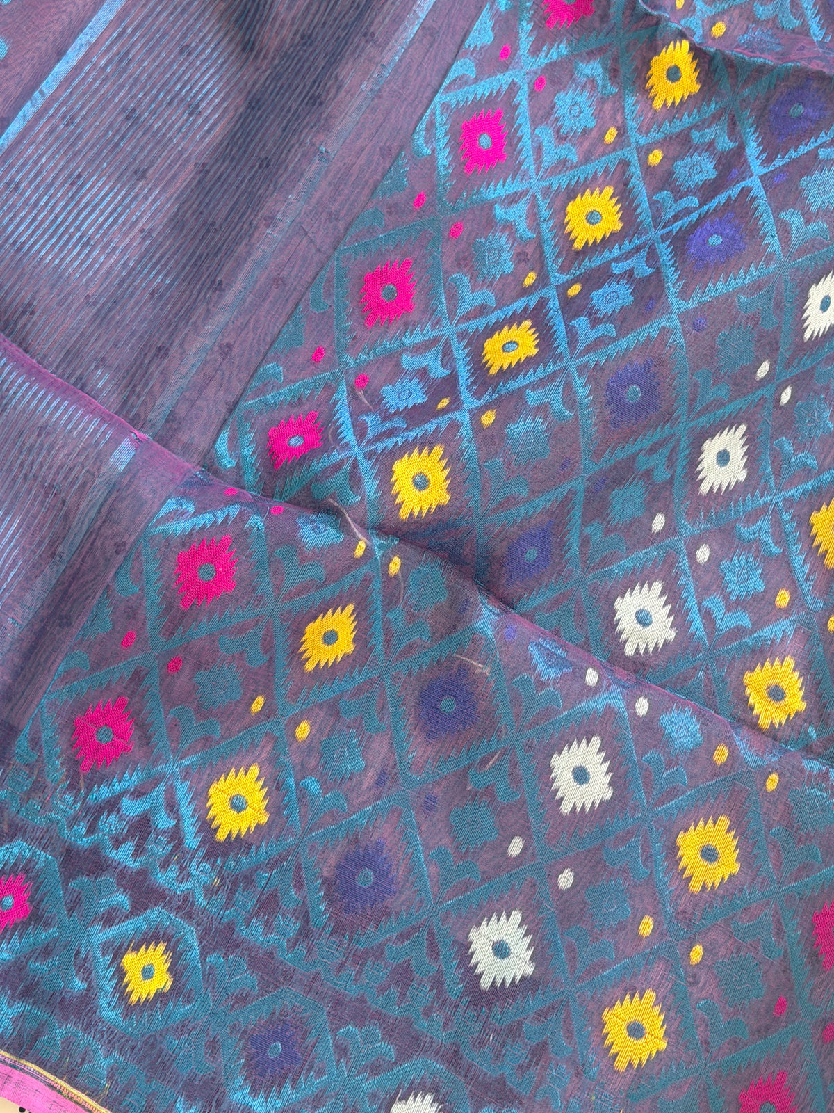 Jamdani Cotton Silk Saree