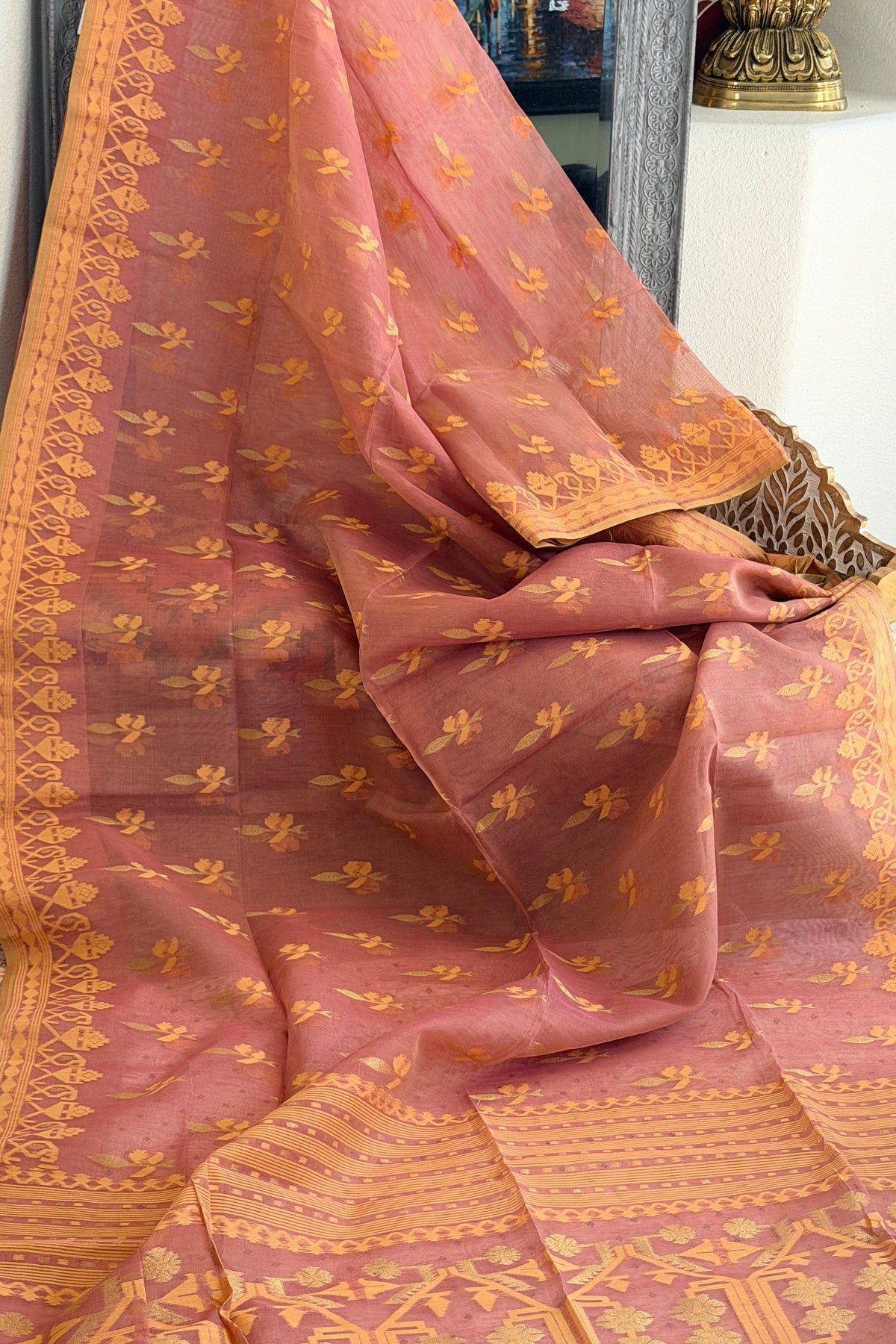 Jamdani Cotton Silk Saree