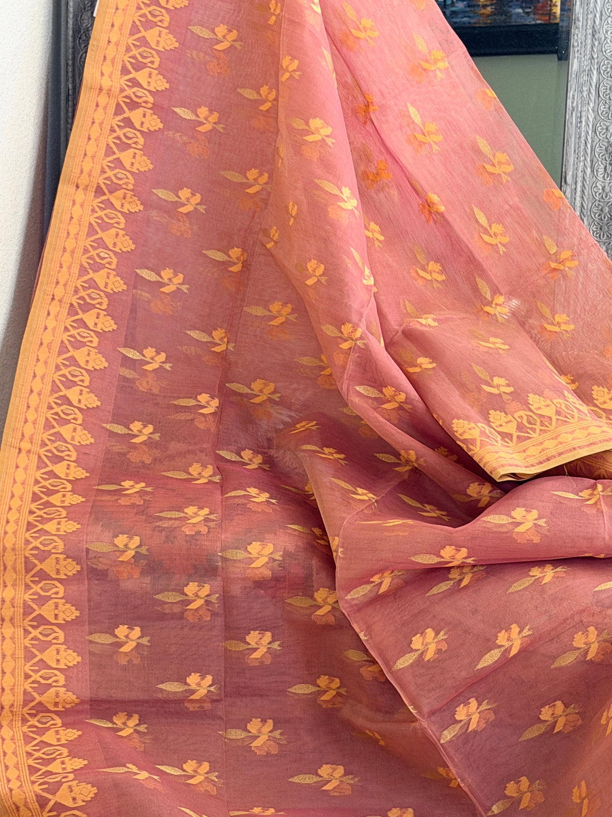 Jamdani Cotton Silk Saree