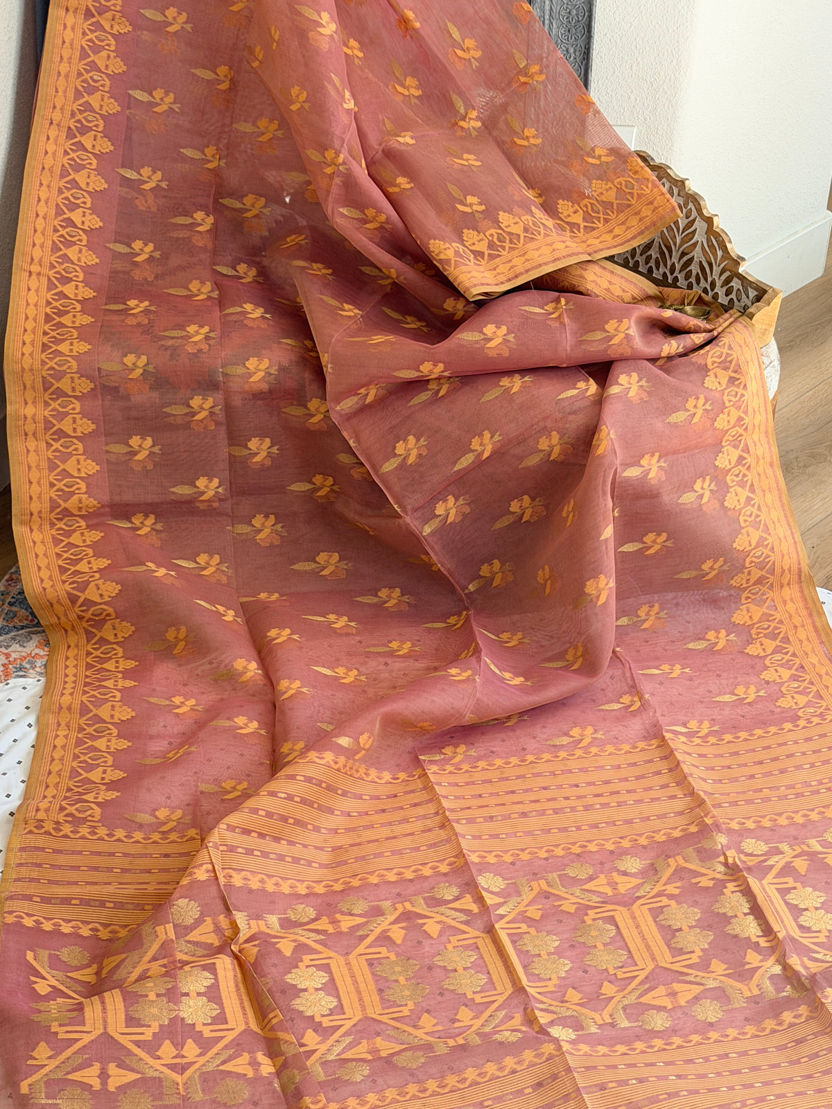 Jamdani Cotton Silk Saree