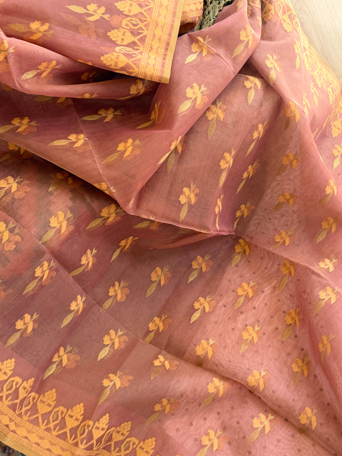 Jamdani Cotton Silk Saree