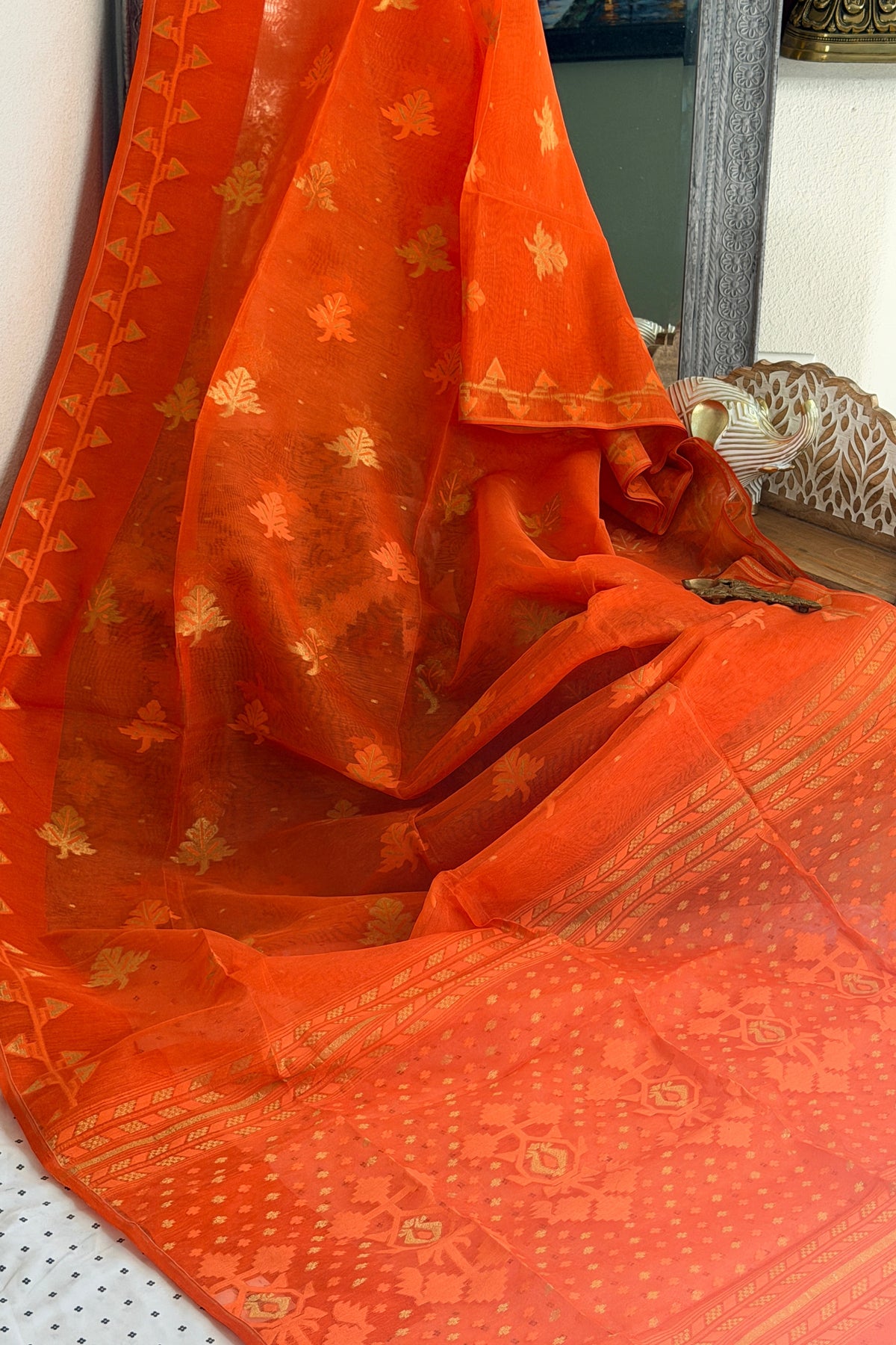 Jamdani Cotton Silk Saree