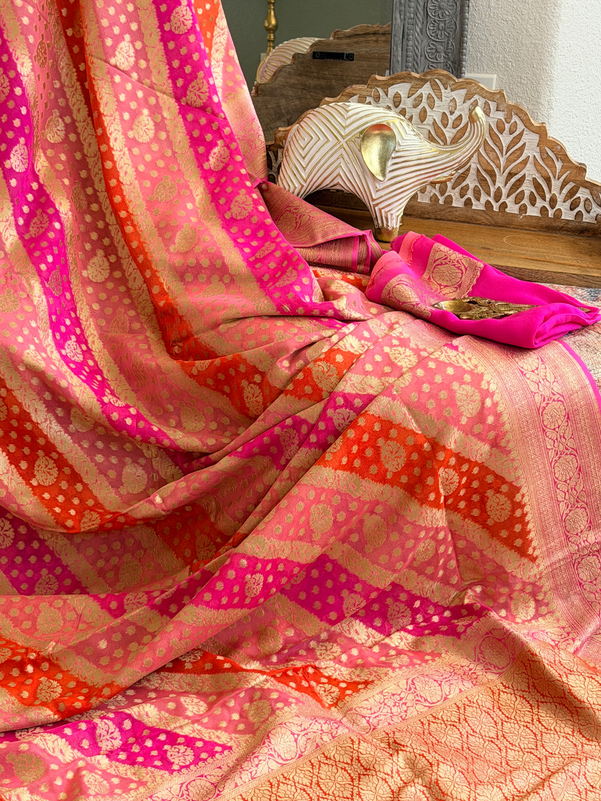 Khaddi Georgette Banarasi Saree