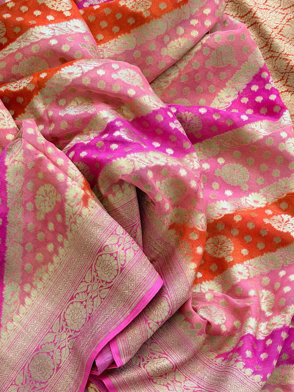 Khaddi Georgette Banarasi Saree