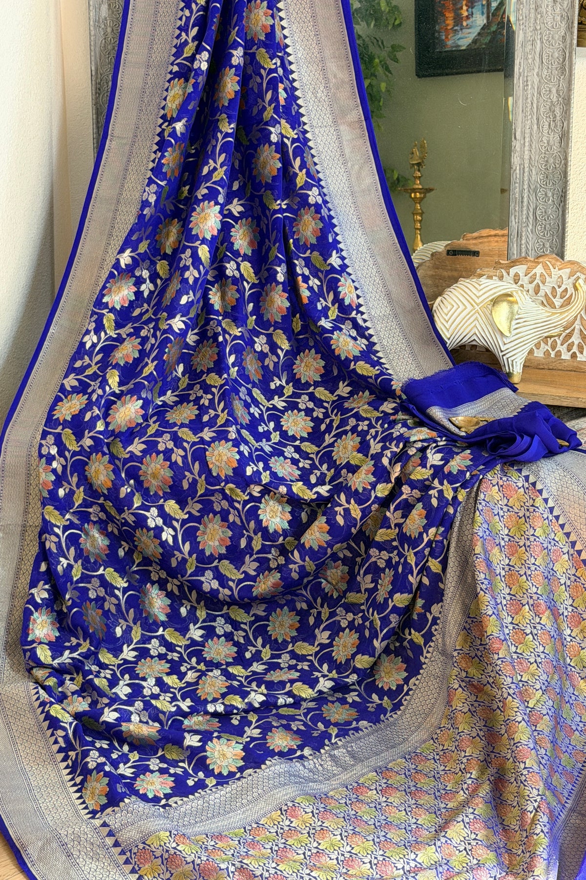 Khaddi Georgette Banarasi Saree