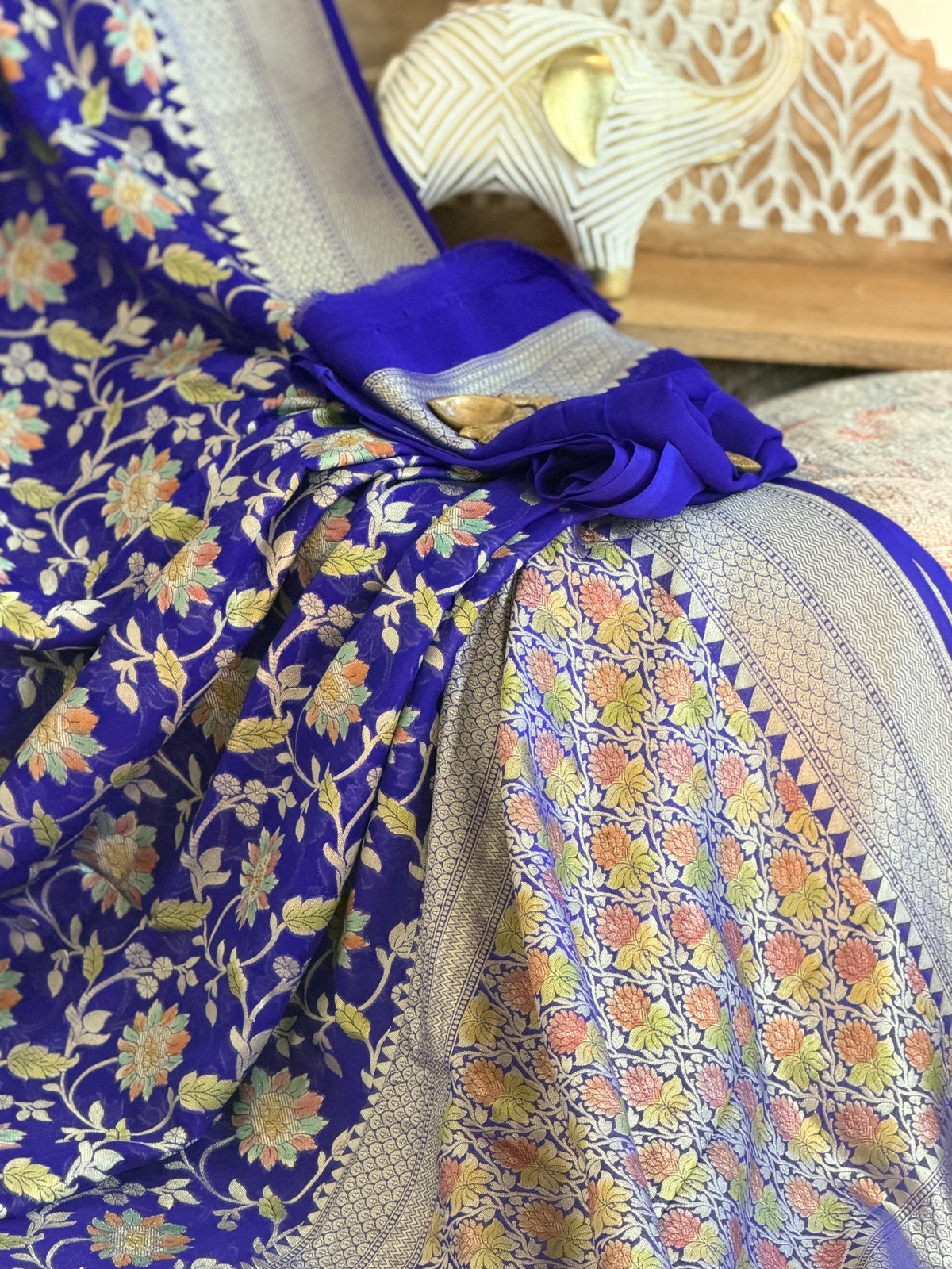 Khaddi Georgette Banarasi Saree