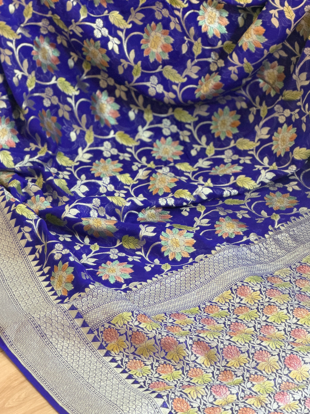 Khaddi Georgette Banarasi Saree