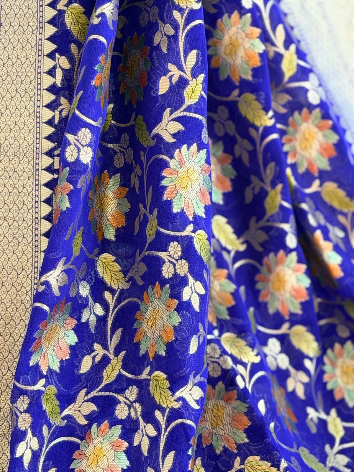 Khaddi Georgette Banarasi Saree