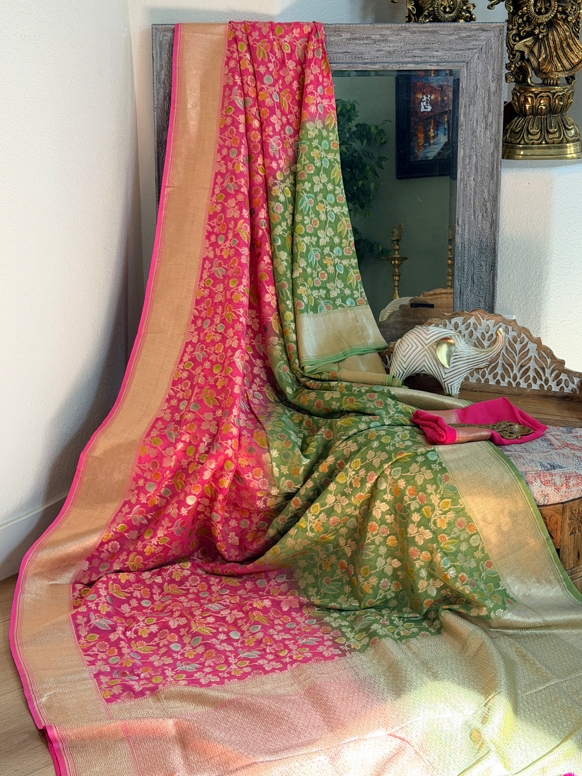 Khaddi Georgette Banarasi Saree