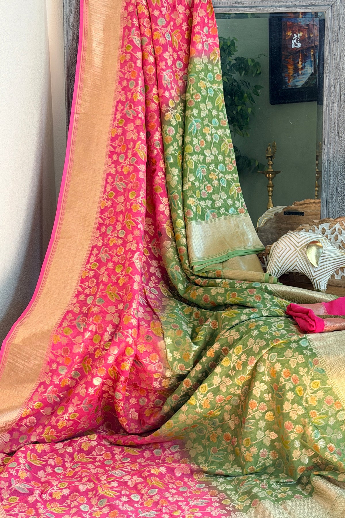 Khaddi Georgette Banarasi Saree